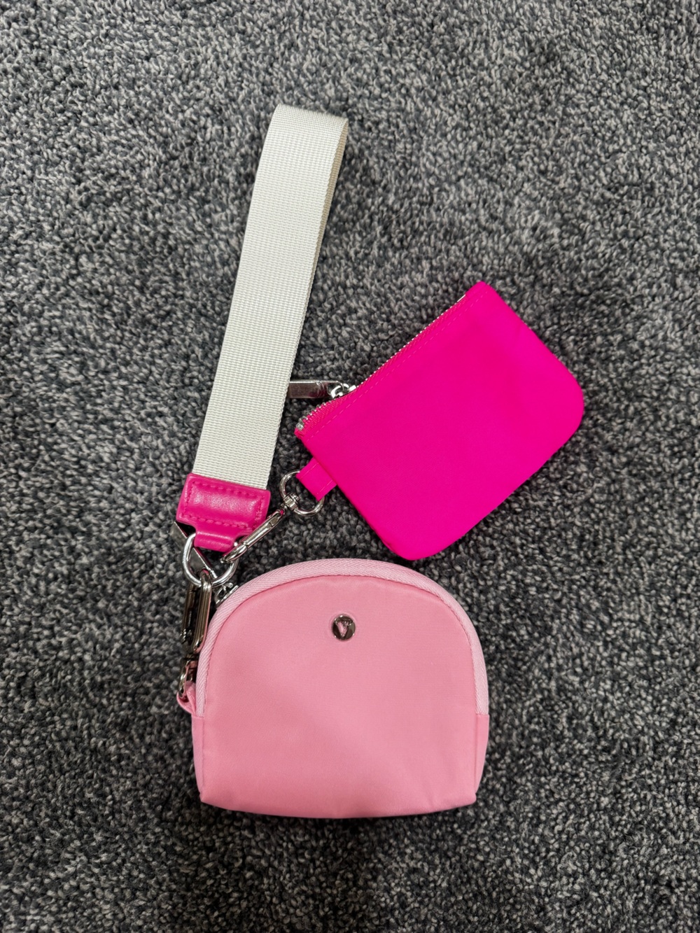 Pink Card Holder Keychain